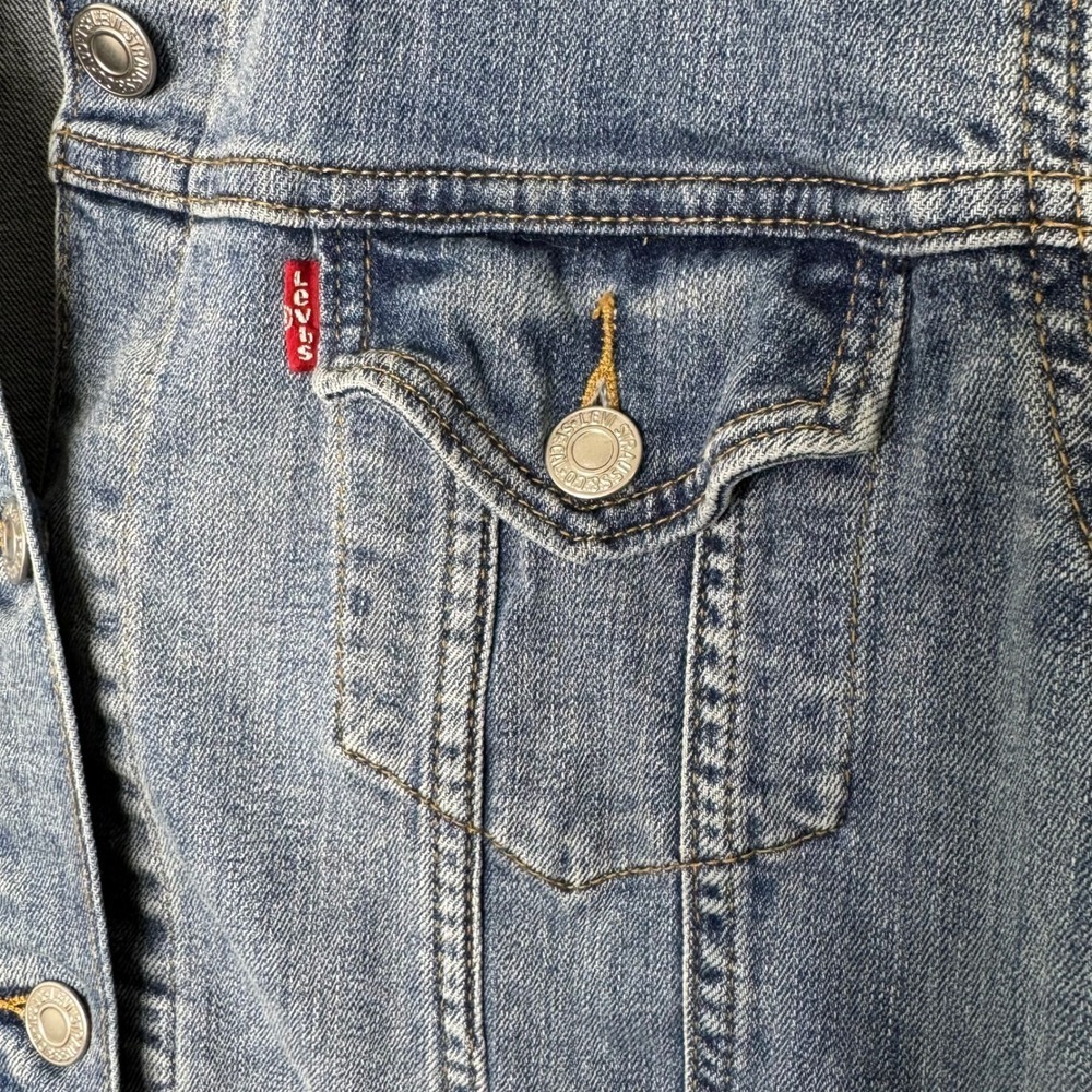 Levis Girls XL Trucker Denim Jacket - Picture 4 of 10